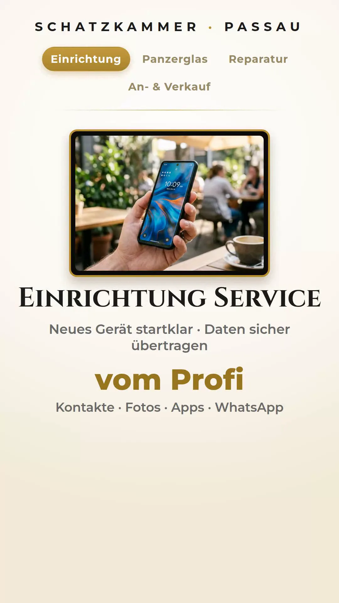 Digital Signage — Service screen